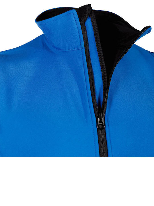 Stenso Arbeitsweste Softshell mit Fleece-Futter Hellblau