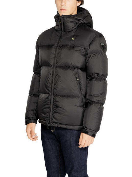 Blauer Men's Winter Puffer Jacket Black