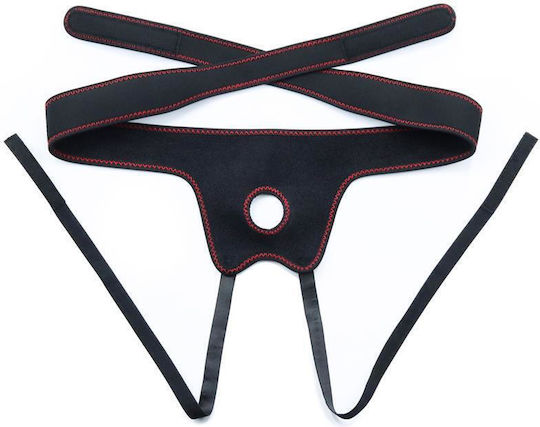 Lovetoy Harness με Dildo και Δόνηση σε Μαύρο Χρώμα