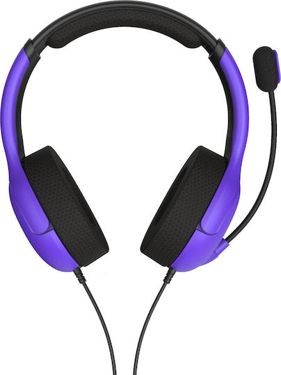PDP Airlite Ultra Über Ohr Gaming-Headset mit Verbindung 3,5mm Violet für PC / PS4 / PS5