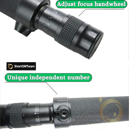 Monocular Telescope Pirate 4-24x40 Powerful Birdwatching Hunting Hiking Star Gazing