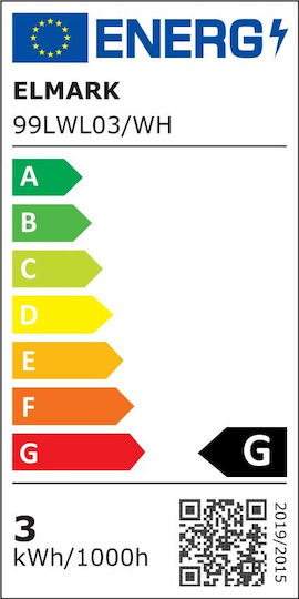 Elmark Einzel LED Natürliches Weiß Spot in Weiß Farbe Elmark Einzel LED Natürliches Weiß Spot in Weiß Farbe