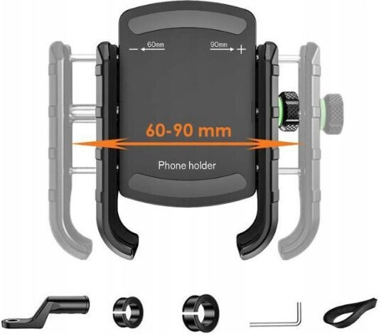 4 Ride Halterung Telefon Motorrad mit verstellbarem Arm für Spiegel