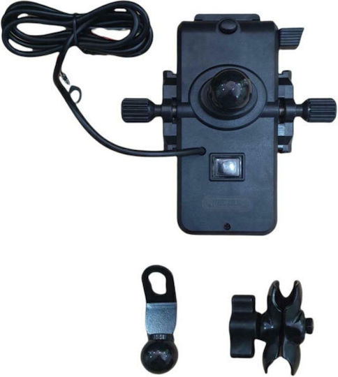 Andowl Qcd66 Mount Phone Motorcycle with Adjustable Arm 4-6.5" for Mirror