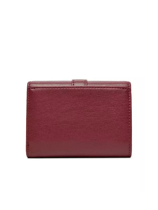 Tommy Hilfiger Small Leather Women's Wallet Burgundy