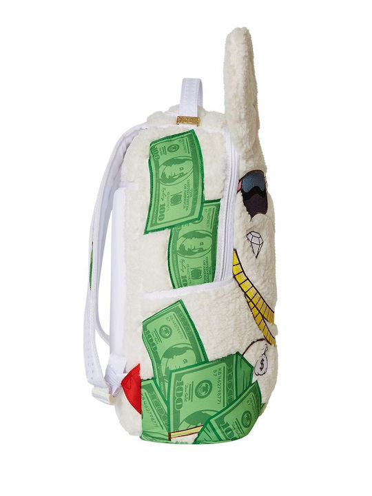 Sprayground Money School Bag Backpack Junior High-High School in White color