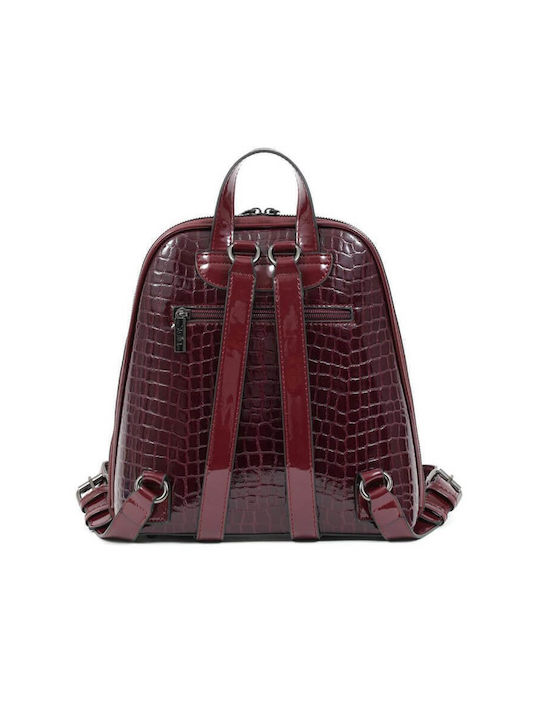 Doca Damen Tasche Rucksack Burgundisch