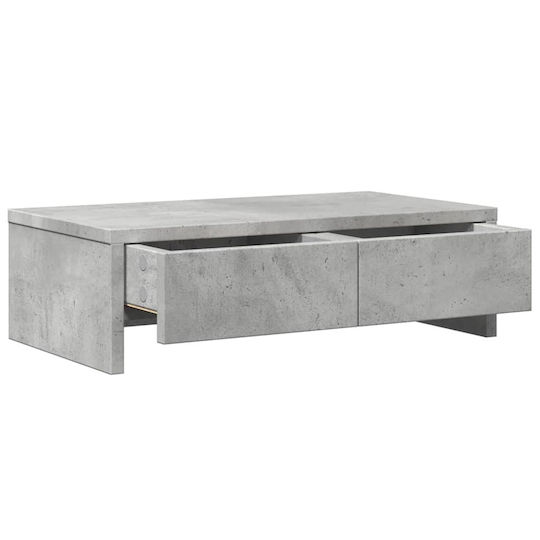 vidaXL Stand Desk Mounted Monitor Concrete Gray (854664)