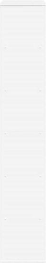 Βιβλιοθήκη Λευκό 100x33x187.5εκ.