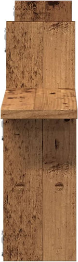 Brown Wall Shelves 2 Pieces 38x12x38 cm