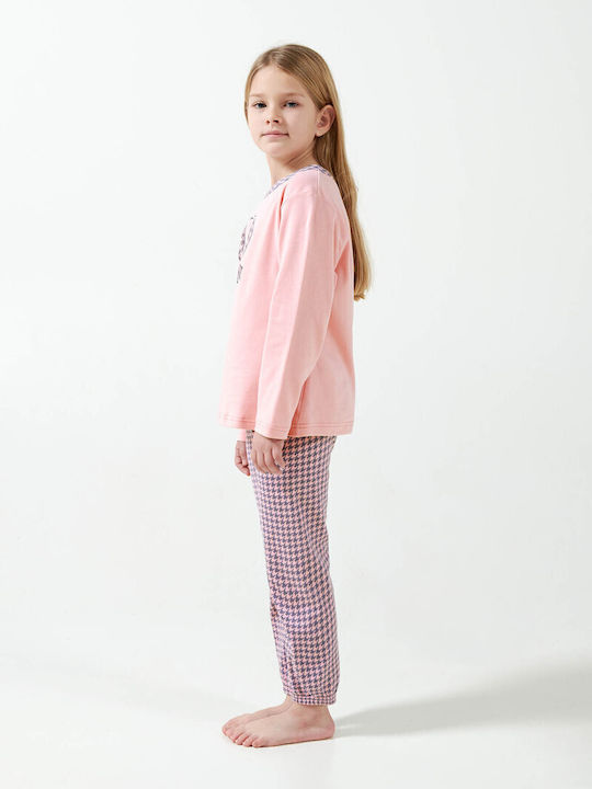 Vamp Детска пижама Зимна Pink Peach