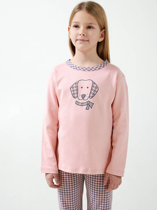 Vamp Детска пижама Зимна Pink Peach