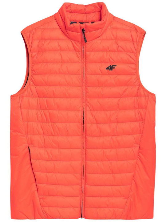 4F Men's Sleeveless Jacket Windproof Orange