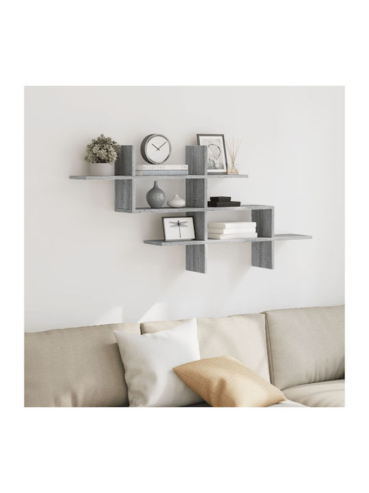 Shelf Wall Grey Sonoma 124.5x18x60.5cm