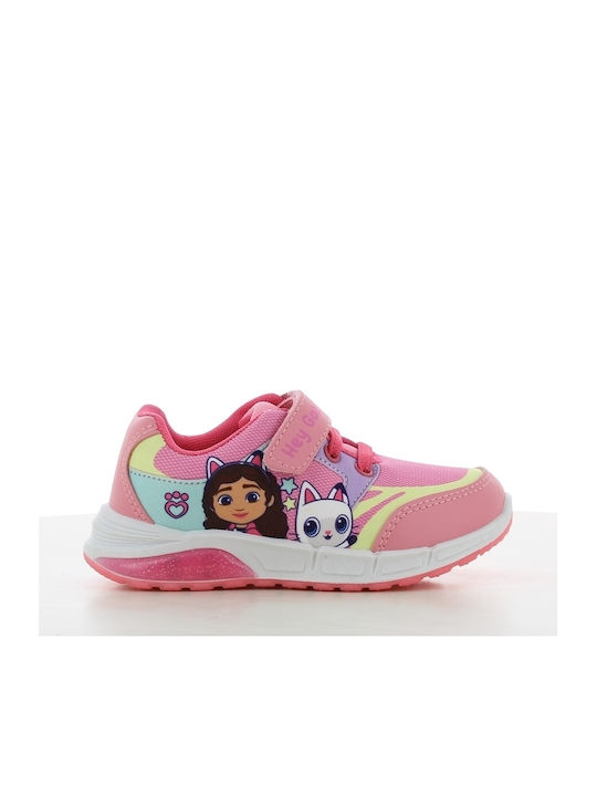 Modum Kinder-Sneaker Anatomisch mit Klettverschluss & Lichtern Rosa