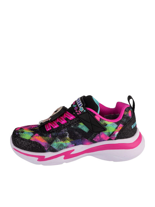 Snuggle Sneaks Skech Kids Sneakers with Scratch Black