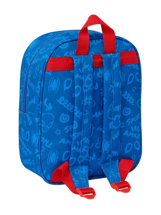 Safta School Bag Backpack Kindergarten Red with Water Bottle Holder 6Liters