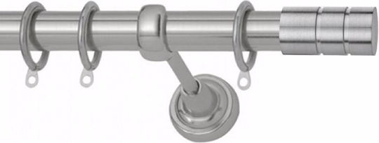 Metallische Vorhangstange Groove Einzeln Φ25mm 180cm Nikel Satin A298981_19794 Metallische Vorhangstange Groove Einzeln Φ25mm 180cm Nikel Satin A298981_19794
