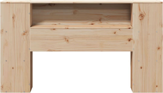 vidaXL Κεφαλάρι Κρεβατιού Ξύλινο Καφέ 141x82cm