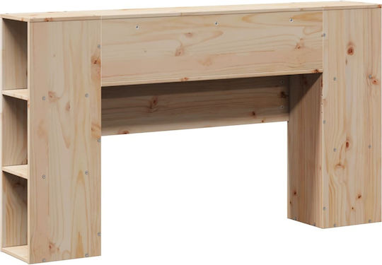 vidaXL Κεφαλάρι Κρεβατιού Ξύλινο Καφέ 141x82cm
