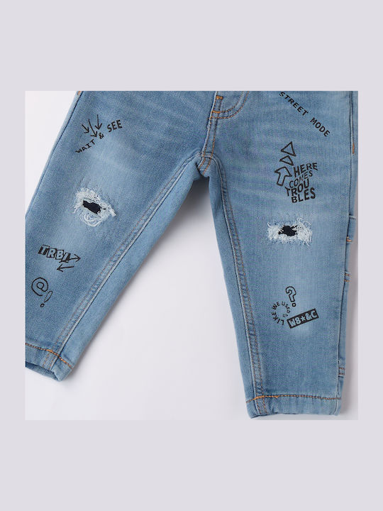 iDO Pantalon Jeans Pentru Copii Albastru