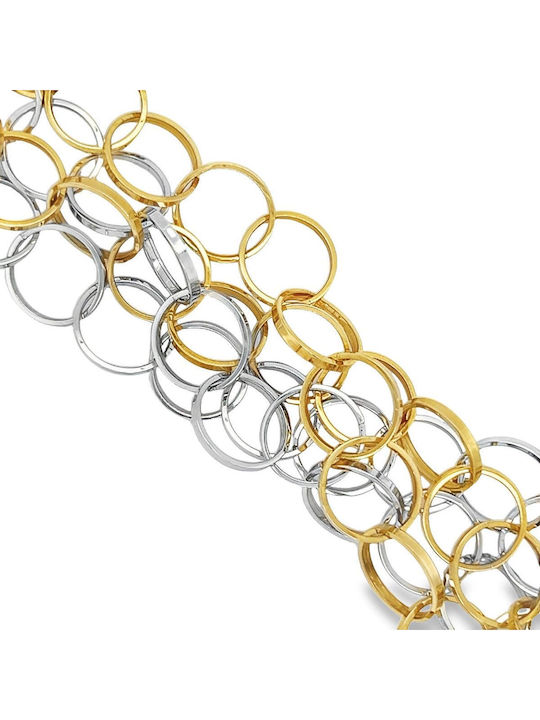 Xryseio Дамско Гривна от Бяло злато 14K