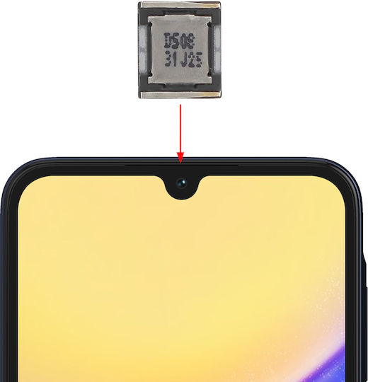 Клапио вътрешни говорители Galaxy A15 резервна слушалка черна