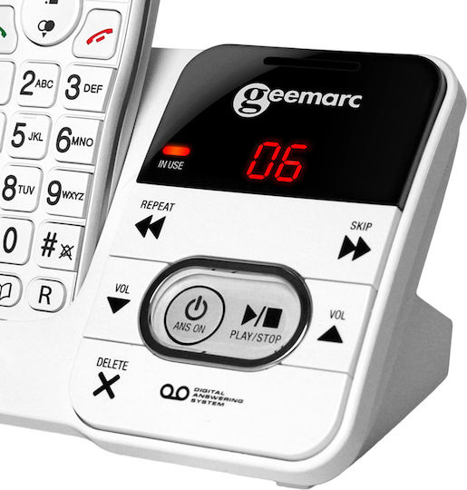 Geemarc Senior Landline Telephone Photo Mobility Pack 296 Keypad White