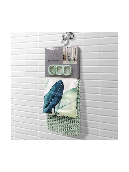 Lino Home Shower Curtain Fabric 180x200cm Rostra