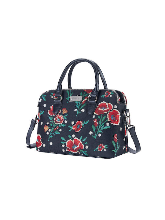 Signare Frida Kahlo Poppy Damen Tasche Hand Marineblau