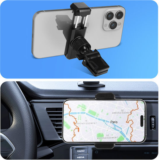Auto-Handyhalterung Lüftungsschlitz 360° Drehung Schwarz