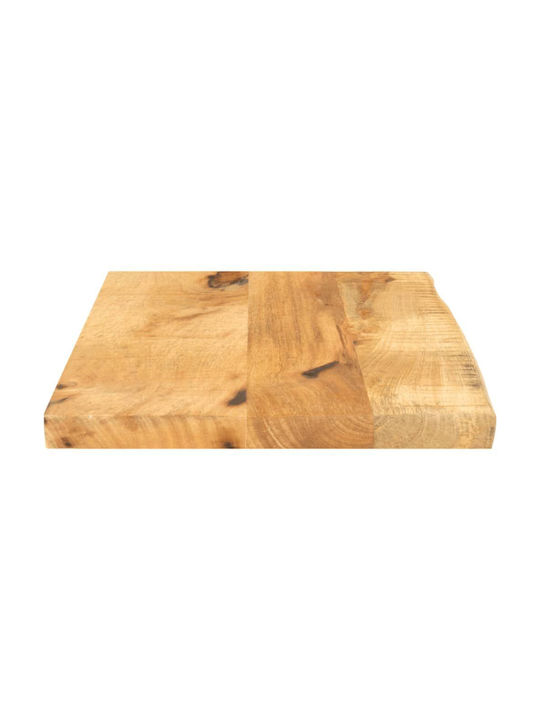 Vidaxl Επιφάνεια Τραπεζιού 40x20x3,8cm Live Edge Μασίφ Ξύλο Μάνγκο 1 Τεμ Καφέ