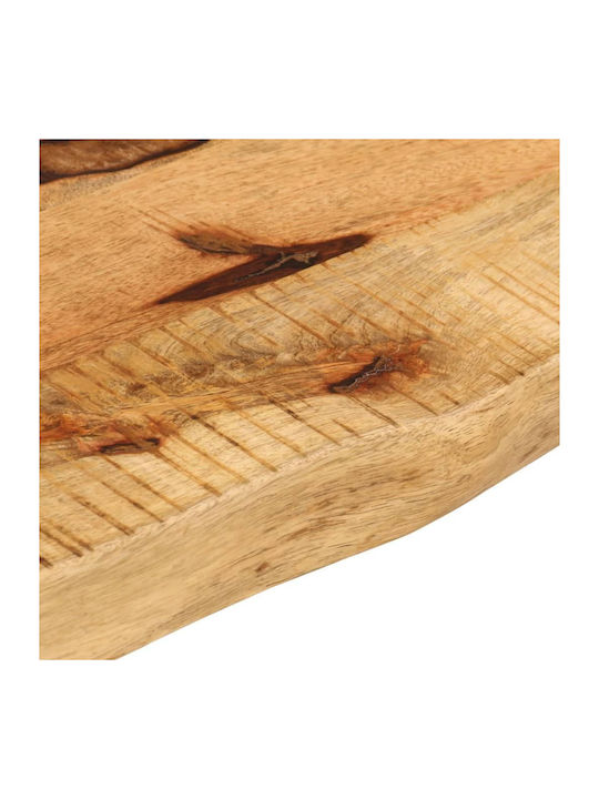 Vidaxl Επιφάνεια Τραπεζιού 40x20x3,8cm Live Edge Μασίφ Ξύλο Μάνγκο 1 Τεμ Καφέ