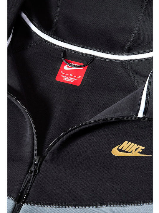 Tech Fleece Windrunner Ζακέτα με Κουκούλα Γκρι