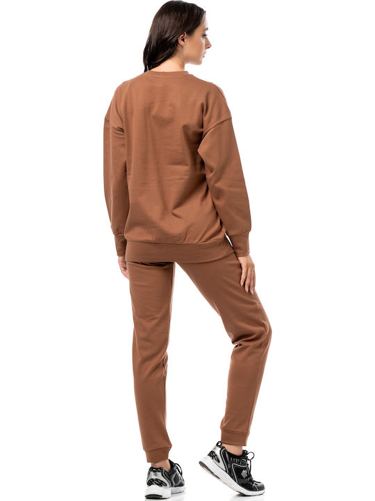 Women's Athletic Blouse Brown