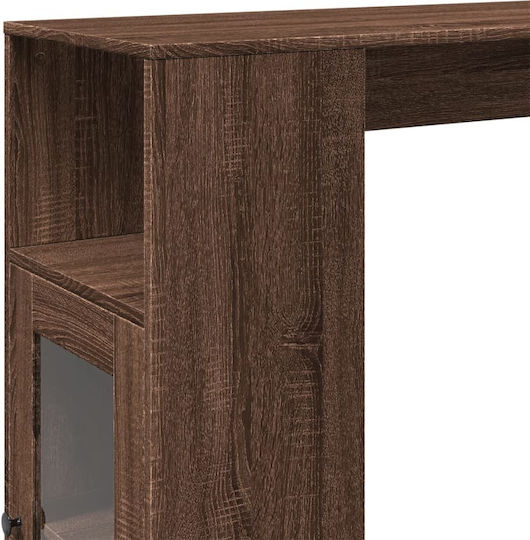 Tisch Bar Holz Brown Oak 101x40x103.5cm