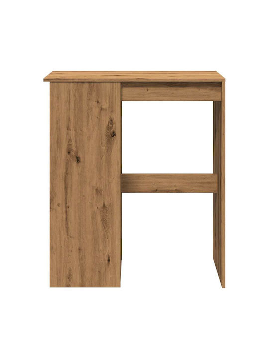 Vidaxl Bar Table Oak Rails 90x47.5x103.5cm Processed Wood 1 Piece Brown