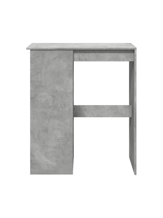 Vidaxl Bar Table Shelves Gray Concrete 90x47.5x103.5cm Engineered Wood 1 Piece Gray