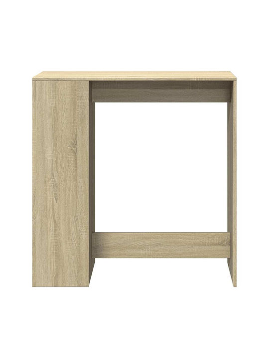 Vidaxl Τραπέζι Μπαρ Ράγες Sonoma Δρυς 101x40x103,5cm Επεξεργ Ξύλο 1 Τεμ Καφέ