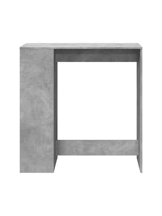 Vidaxl Τραπέζι Μπαρ Ράφια Γκρι Σκυρ 101x40x103,5cm Επεξεργ Ξύλο 1 Τεμ Γκρι