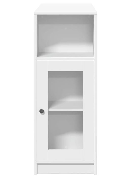 Vidaxl Bar Table with Shelves White 101x40x103.5cm Engineered Wood 1 Piece White