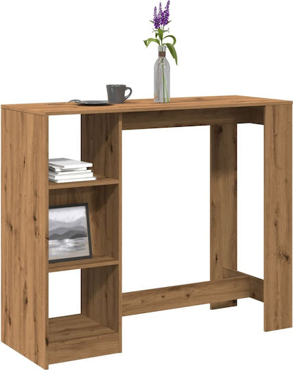 Vidaxl Konsolentisch Regal Braun Eiche 124x46x103,5cm Holzwerkstoff 1 Stück Braun