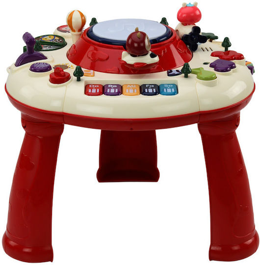 Lean Toys Τραπεζάκι Δραστηριοτήτων Interactive Educational με Μουσική, Φως και Ήχους για 18+ Μηνών