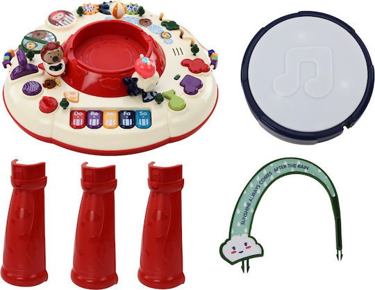 Lean Toys Τραπεζάκι Δραστηριοτήτων Interactive Educational με Μουσική, Φως και Ήχους για 18+ Μηνών
