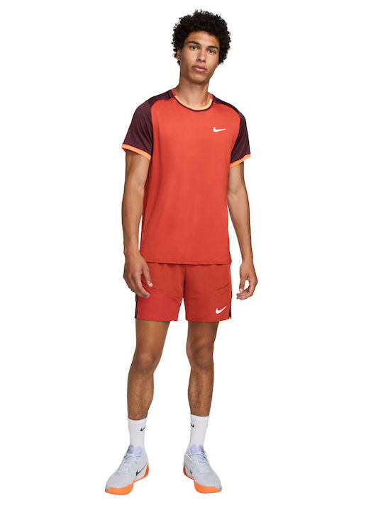 Nike Nikecourt Advantage FD5336-626 Ανδρικό Σορτς Κόκκινο / Κόκκινο