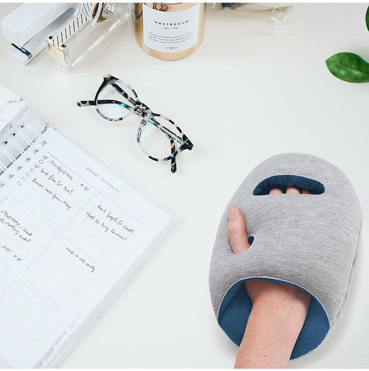 Ostrichpillow Pernă de călătorie Bumbac Albastru M25xL17xH7cm