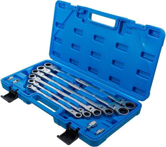BGS Technic Σετ 10 Μονά Κλειδιά Πολύγωνα Σπαστά με Μηχανισμό Καστάνιας