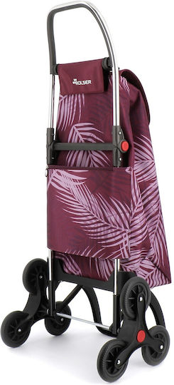 Tesatura Coș de cumpărături Burgundy 36x19x63cm