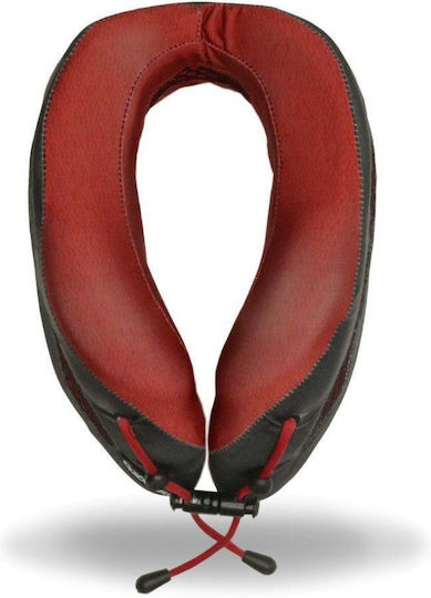 Cabeau Evo Cool Memory Foam Travel Set Pillow and Earplugs with Carrying Case 24.7x20.3cm Red