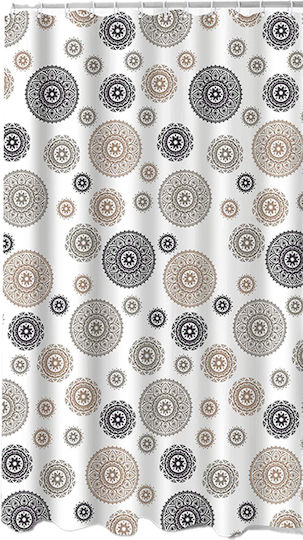 Ionion Shower Curtain 180x180cm Circles Ionion Shower Curtain 180x180cm Circles